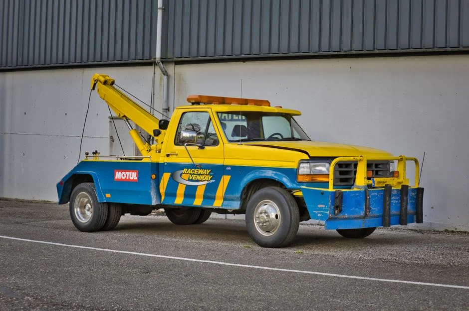Tow truck on the highway